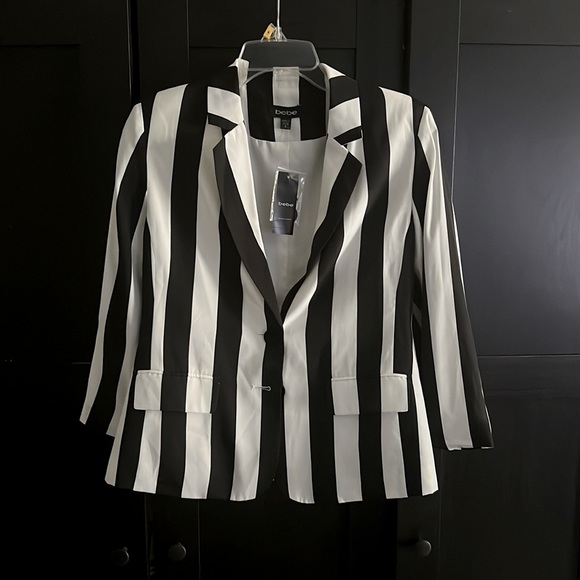 Bebe striped blazer